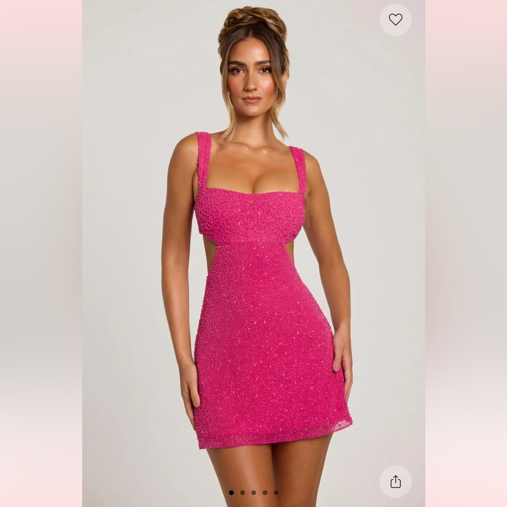 Elegant Pink Sleeveless Dress